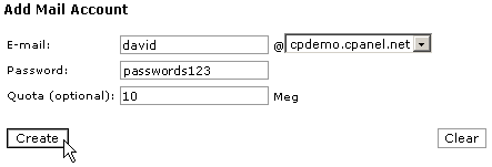 Adding an e-mail account